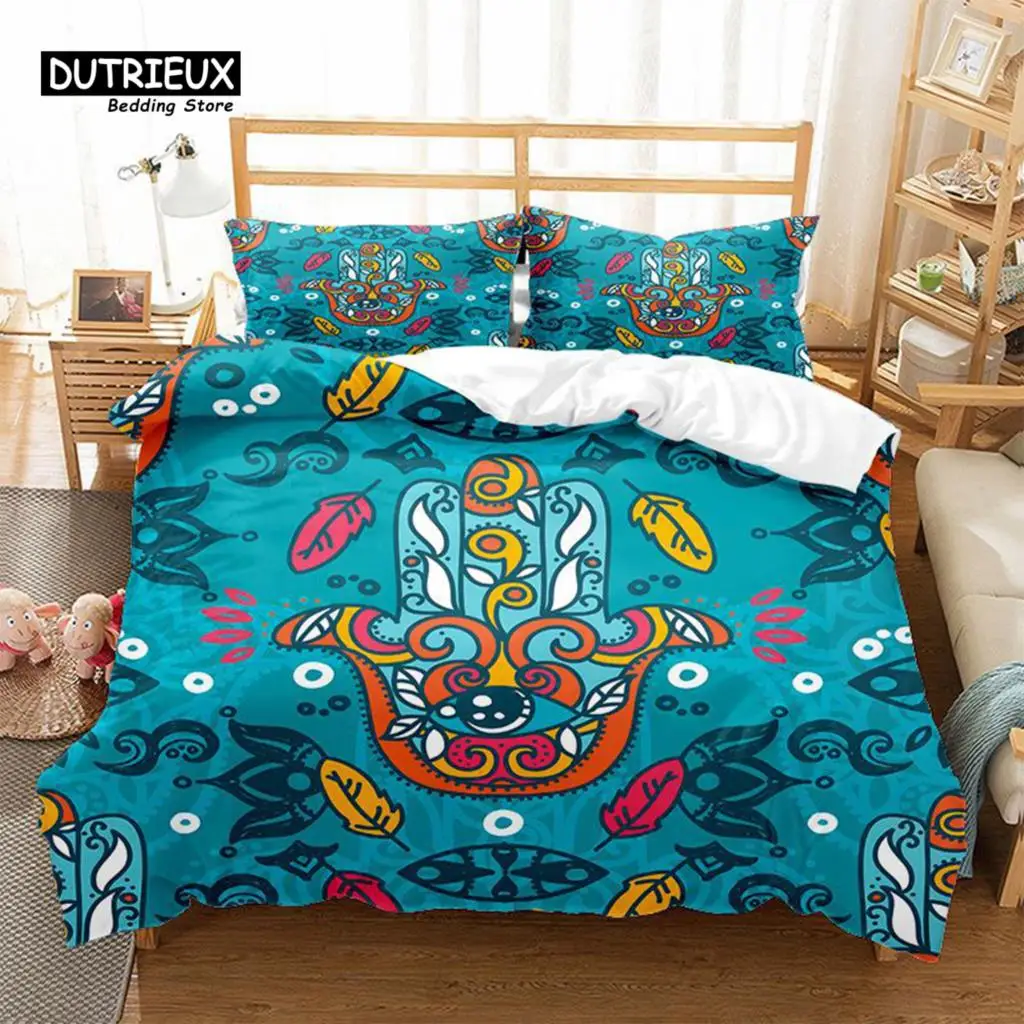 Hamsa Hand Duvet Cover Set Microfiber Golden Lucky Hand Of Fatima Bohemian Quilt Cover Black Gold Bedding Set Queen Room Decor
Hamsa Hand Duvet Cover Set Microfiber Golden Lucky Hand Of Fatima Bohemian Quilt Cover Black Gold Bedding Set Queen Room Decor