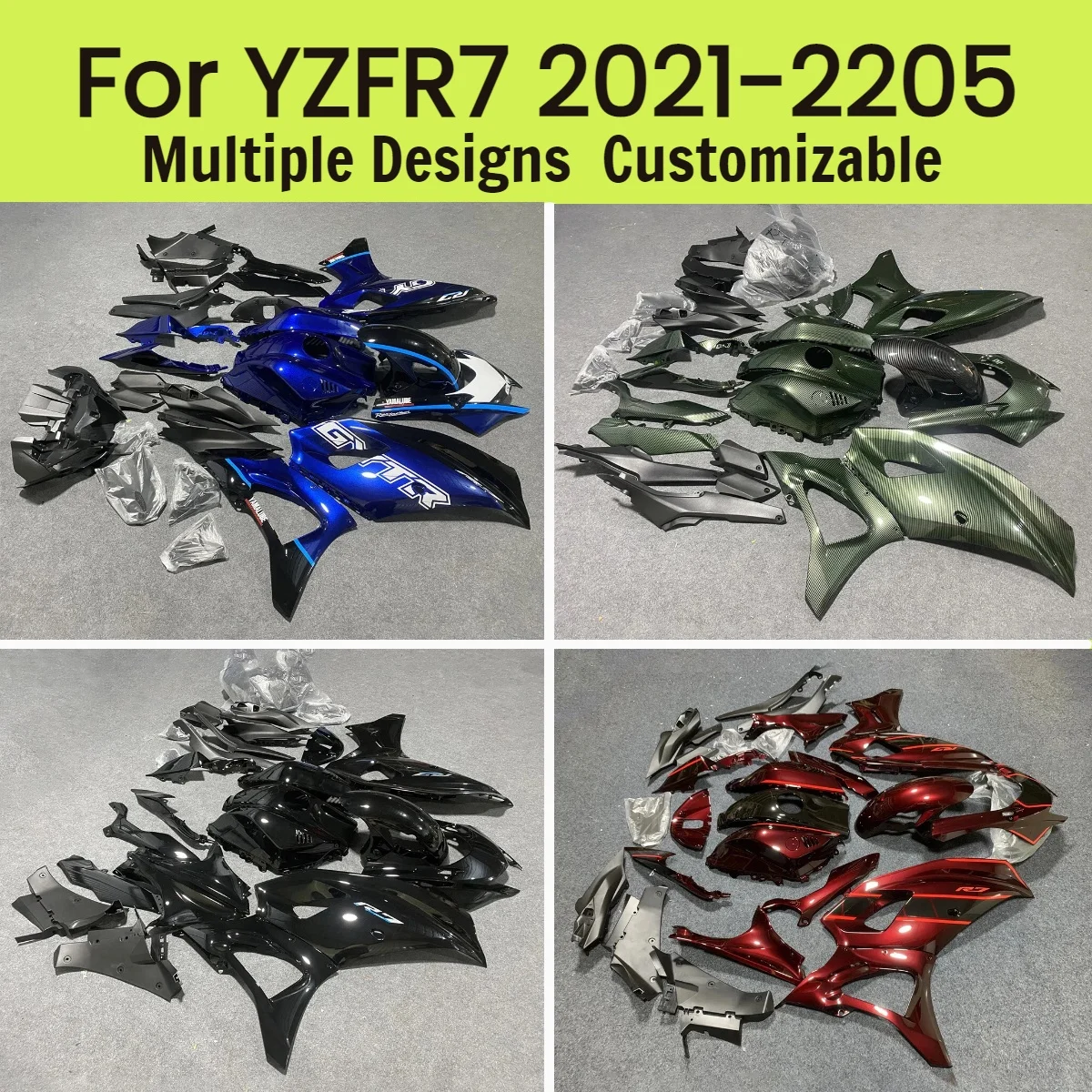 YZFR7 2021-2025 Motorcycle Parts Fairings for YAMAHA YZF R7 21-25 Aftermarket Fairing Panel Kit
YZFR7 2021-2025 Motorcycle Parts Fairings for YAMAHA YZF R7 21-25 Aftermarket Fairing Panel Kit