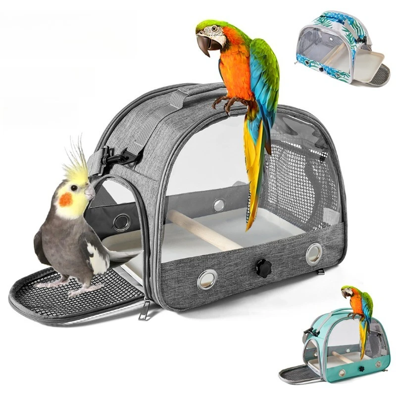 Portable Bird Travel Carrier Bag Breathable Parrot Transport Cage with Tray & Removable Straps Small Pets Outdoor Carrier Bags
Portable Bird Travel Carrier Bag Breathable Parrot Transport Cage with Tray & Removable Straps Small Pets Outdoor Carrier Bags