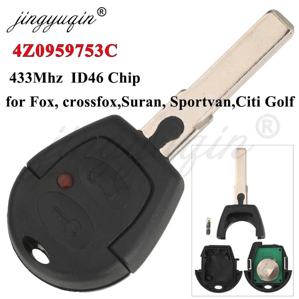 Jingyuqin 433 МГц ID48 чип дистанционный автомобильный ключ 4Z0959753C для VW Cross Fox 2006-2008 Citi Golf 2003 Suran SportVan авто брелок управления
Jingyuqin 433 МГц ID48 чип дистанционный автомобильный ключ 4Z0959753C для VW Cross Fox 2006-2008 Citi Golf 2003 Suran SportVan авто брелок управления