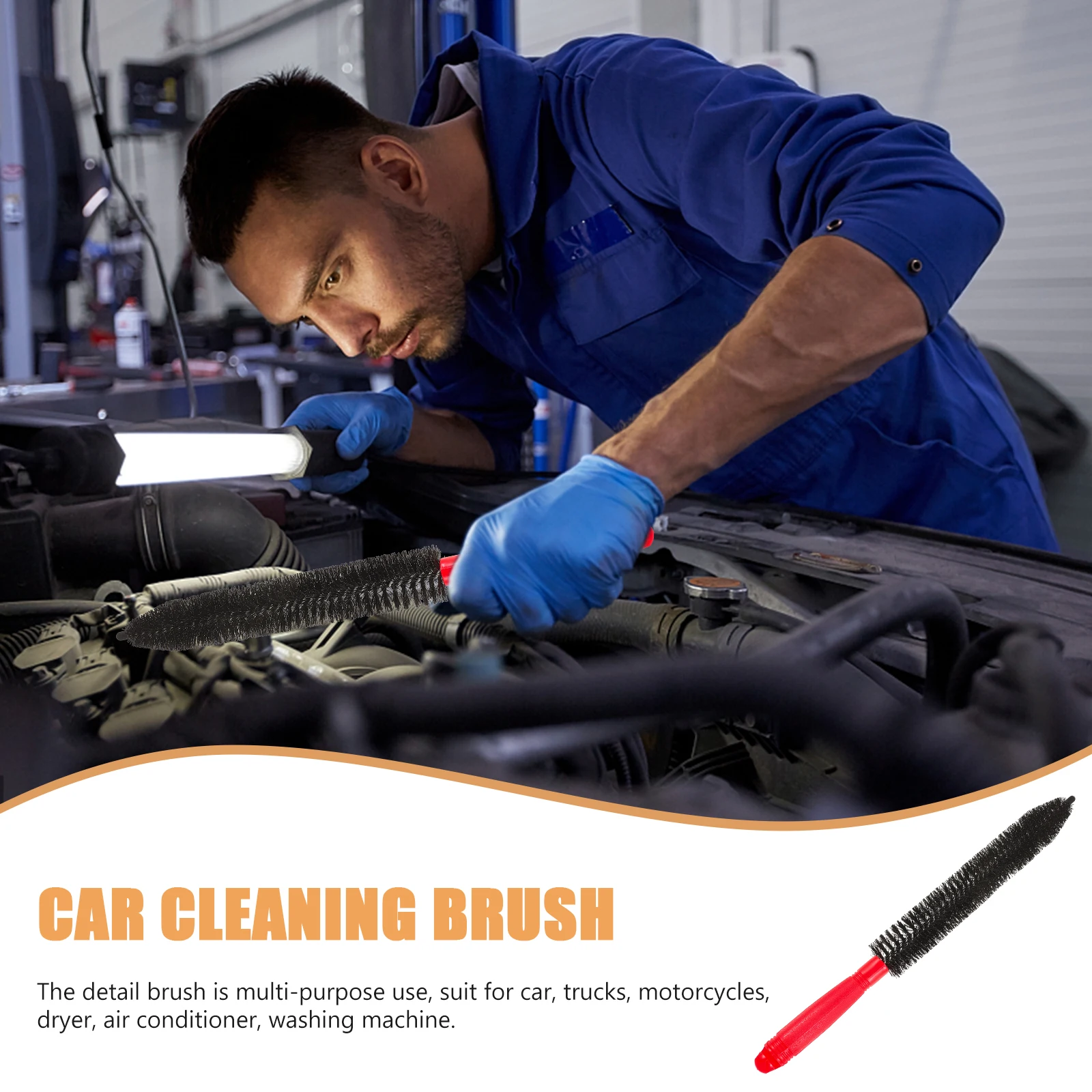 Engine Cleaning Brush Car Truck Motorcycle Dryer Washer Red Handle Long Bristles Dusting Nylon Detail Enhances Performance
Engine Cleaning Brush Car Truck Motorcycle Dryer Washer Red Handle Long Bristles Dusting Nylon Detail Enhances Performance