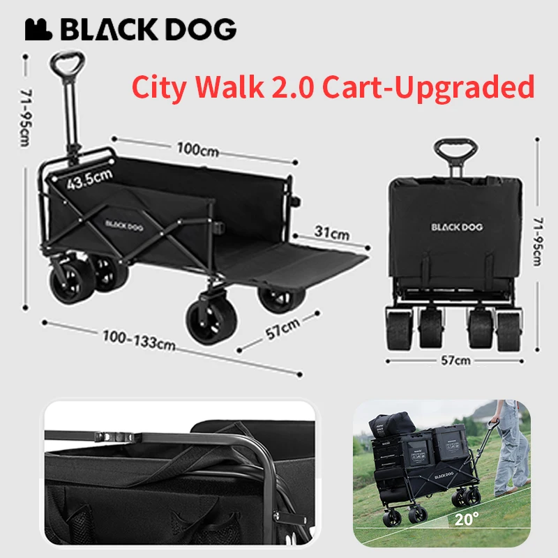 Naturehike BLACKDOG Folding Wagon Picnic Cart 380L Large Capacity Extra Long Extender Shopping Camping Outdoor Utility Trolley
Naturehike BLACKDOG Folding Wagon Picnic Cart 380L Large Capacity Extra Long Extender Shopping Camping Outdoor Utility Trolley