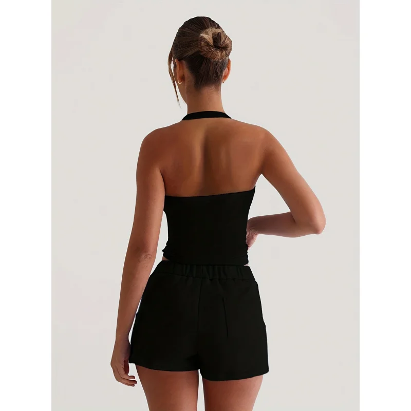 Y2K Women'S Fashion Bodycon Halter Top, Trendy Vest
Y2K Women'S Fashion Bodycon Halter Top, Trendy Vest