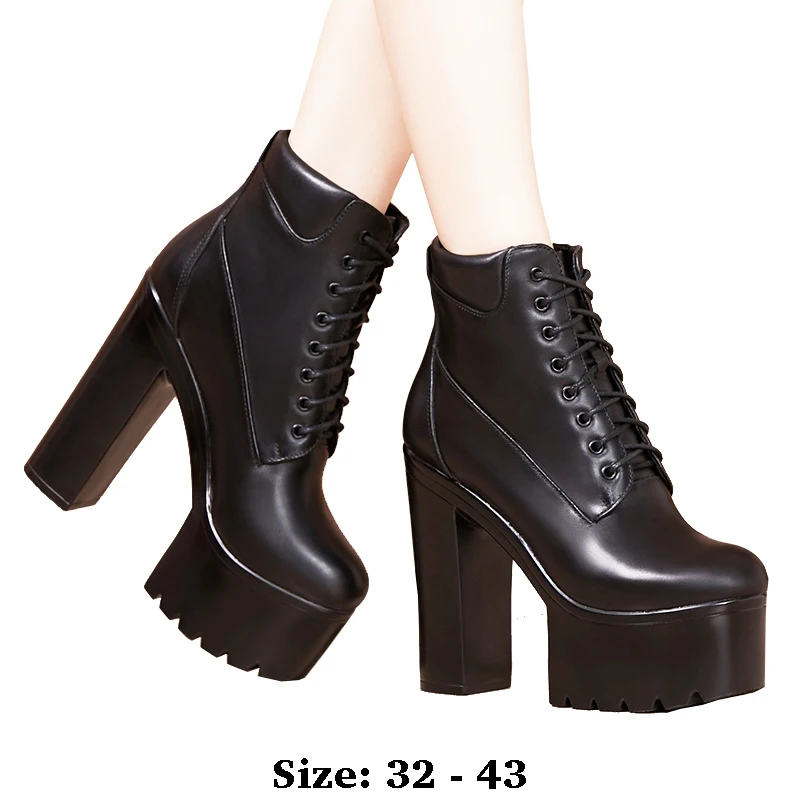 High quality short ankle leather boots for women 10cm 15cm high heel round toe autumn winter 32 33 34 elegant shoe black white
High quality short ankle leather boots for women 10cm 15cm high heel round toe autumn winter 32 33 34 elegant shoe black white