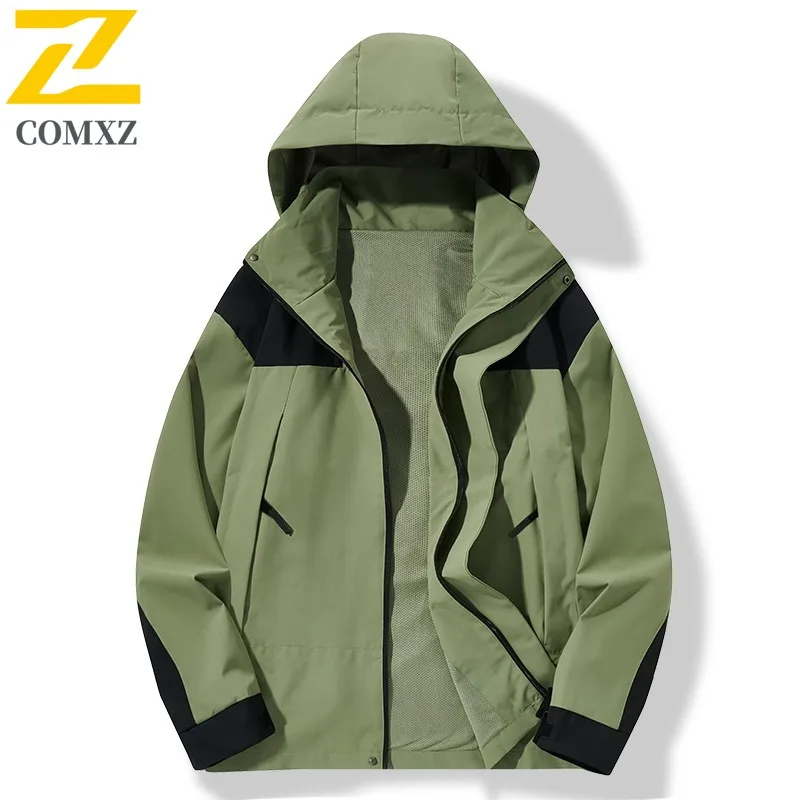 COMXZ Мужская куртка Повседневная с капюшоном Альпинизм Ветрозащитное мотоциклетное пальто Сплошной цвет Дизайн Путешествия Удобная осенняя новая одежда 
COMXZ Мужская куртка Повседневная с капюшоном Альпинизм Ветрозащитное мотоциклетное пальто Сплошной цвет Дизайн Путешествия Удобная осенняя новая одежда