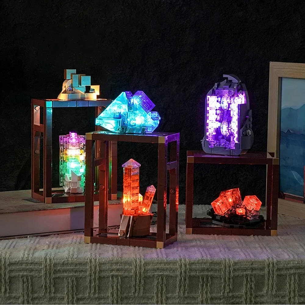 Конструктор из прозрачных кристаллов и минералов, 880 деталей, игрушка для мальчиков и девочек, 21362
Конструктор из прозрачных кристаллов и минералов, 880 деталей, игрушка для мальчиков и девочек, 21362