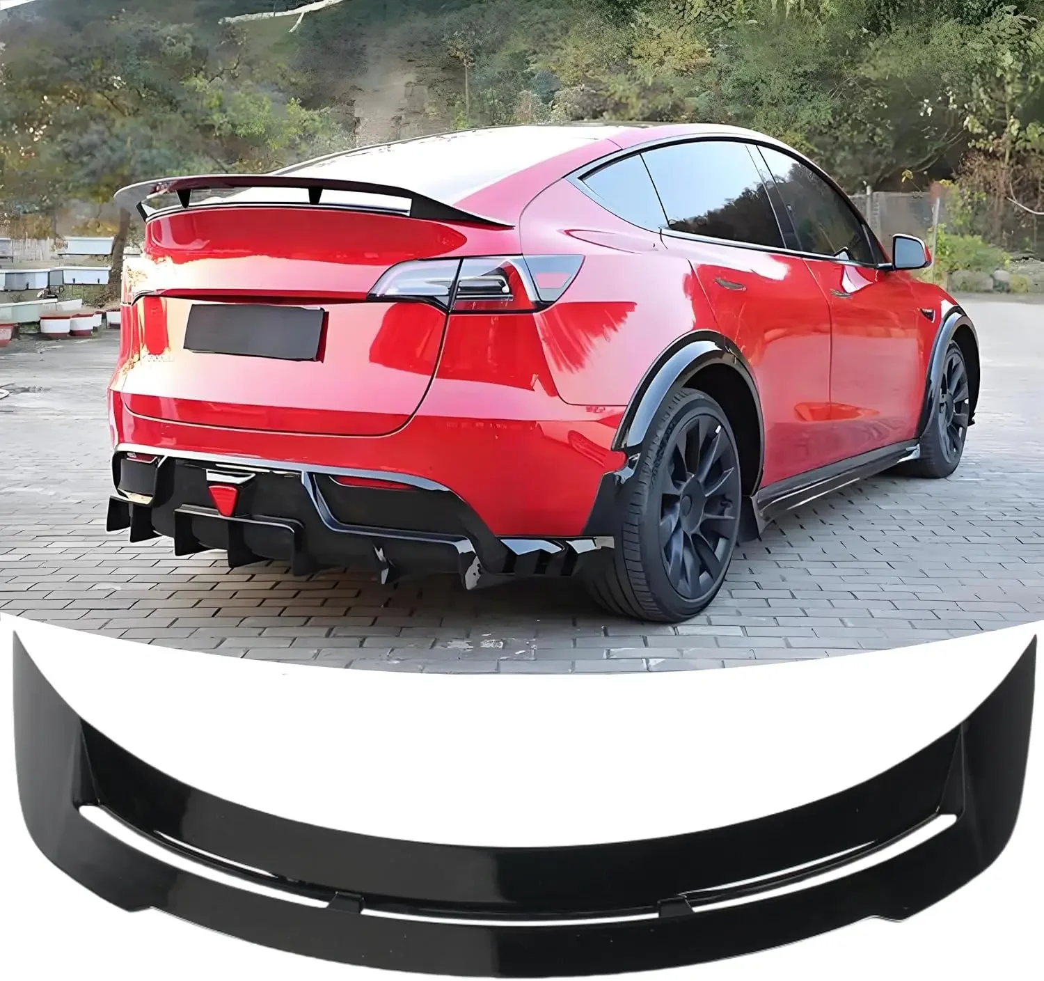 Rear Spoiler Wing ABS Fit for 2020-2024 Tesla Model Y Gloss Black High Performance GT Style Decklid Lip Exterior Accessories
Rear Spoiler Wing ABS Fit for 2020-2024 Tesla Model Y Gloss Black High Performance GT Style Decklid Lip Exterior Accessories