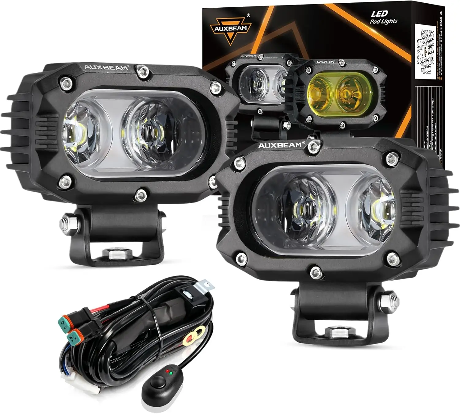 4 Inch 60W LED Offroad Light Pods, Super Bright Flood Beam for Trucks SUVs ATVs (2 Pack)
4 Inch 60W LED Offroad Light Pods, Super Bright Flood Beam for Trucks SUVs ATVs (2 Pack)