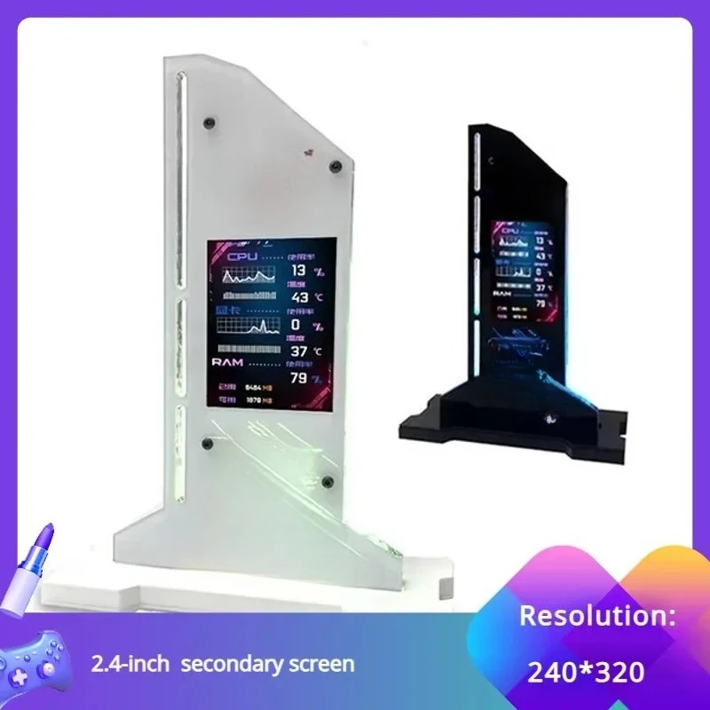 Graphic Video Card Bracket VGA Holder With 2.4 inch LCD Display Support RGB CPU GPU RAM Monitor AIDA64 for PC Gamer Cabinet DIY
Graphic Video Card Bracket VGA Holder With 2.4 inch LCD Display Support RGB CPU GPU RAM Monitor AIDA64 for PC Gamer Cabinet DIY