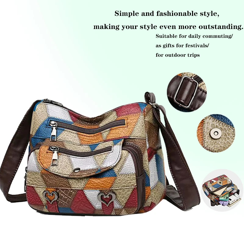 Женская сумка через плечо в стиле пэчворк, подходящая для повседневного использования. Это несколько карманов и подходит для повседневной носки.
Женская сумка через плечо в стиле пэчворк, подходящая для повседневного использования. Это несколько карманов и подходит для повседневной носки.