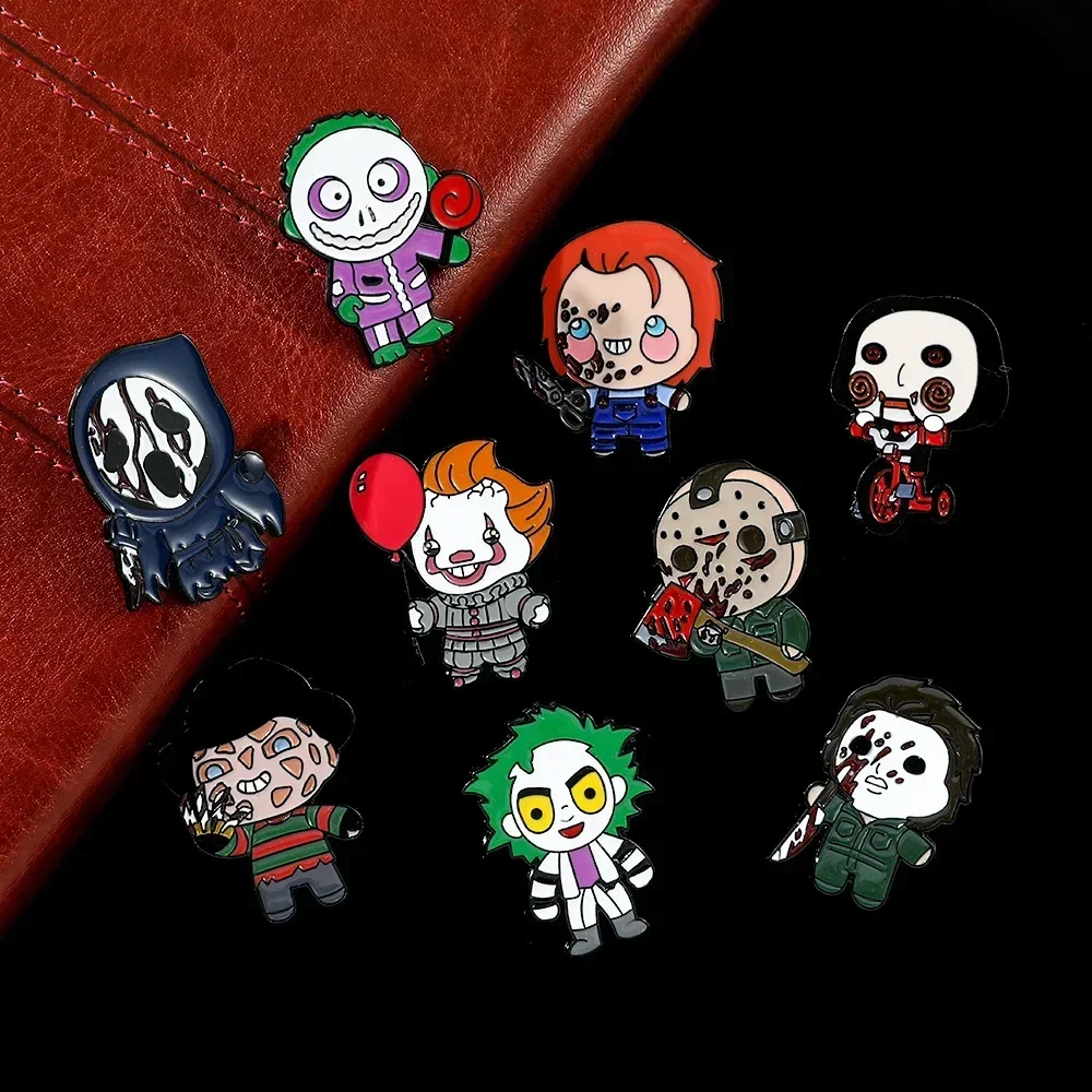 Anime Chucky Doll Horror Movie Brooch Cute Badges on Backpack Pin Clothes Garment Jeans Accessorie Metal Laper Jewelry Decor
Anime Chucky Doll Horror Movie Brooch Cute Badges on Backpack Pin Clothes Garment Jeans Accessorie Metal Laper Jewelry Decor