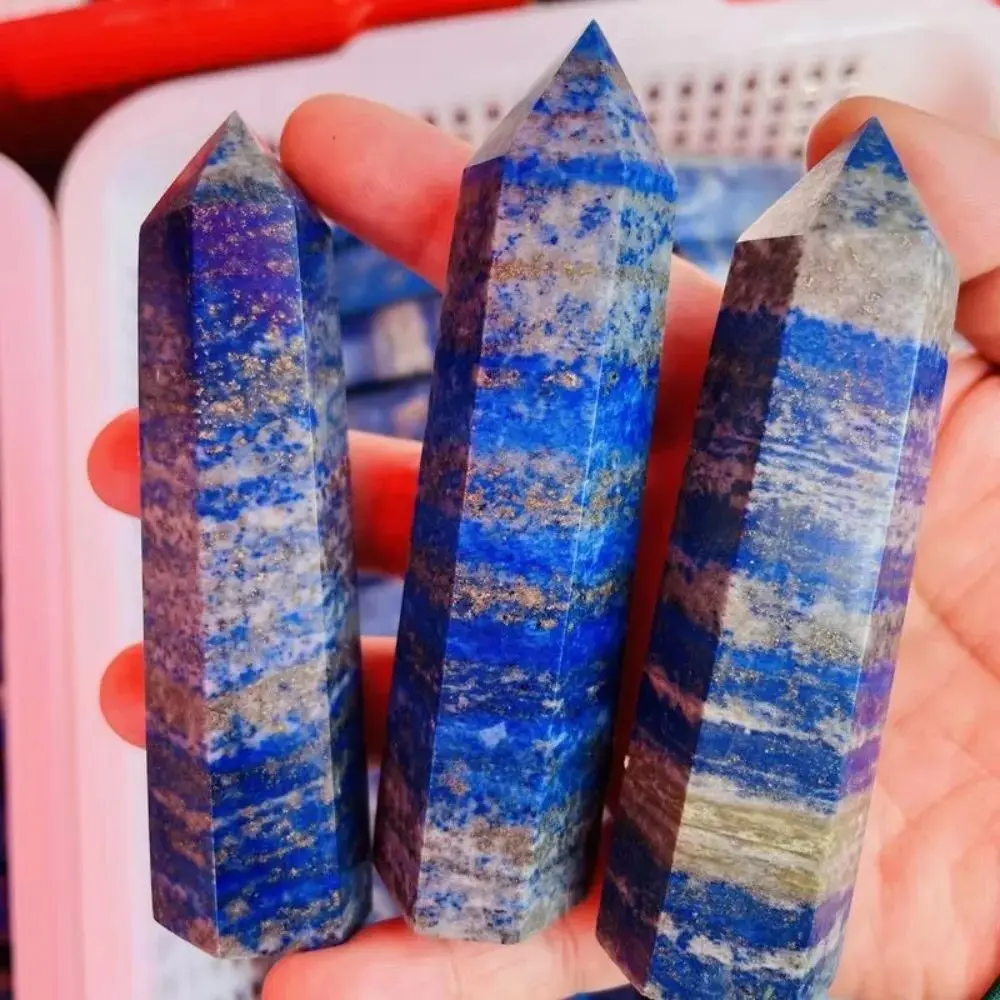 Natural High-quality Lapis Lazuli Obelisk Reiki Healing Lapis Lazuli Point Gemstone Crystal Tower Rod Gift
Natural High-quality Lapis Lazuli Obelisk Reiki Healing Lapis Lazuli Point Gemstone Crystal Tower Rod Gift