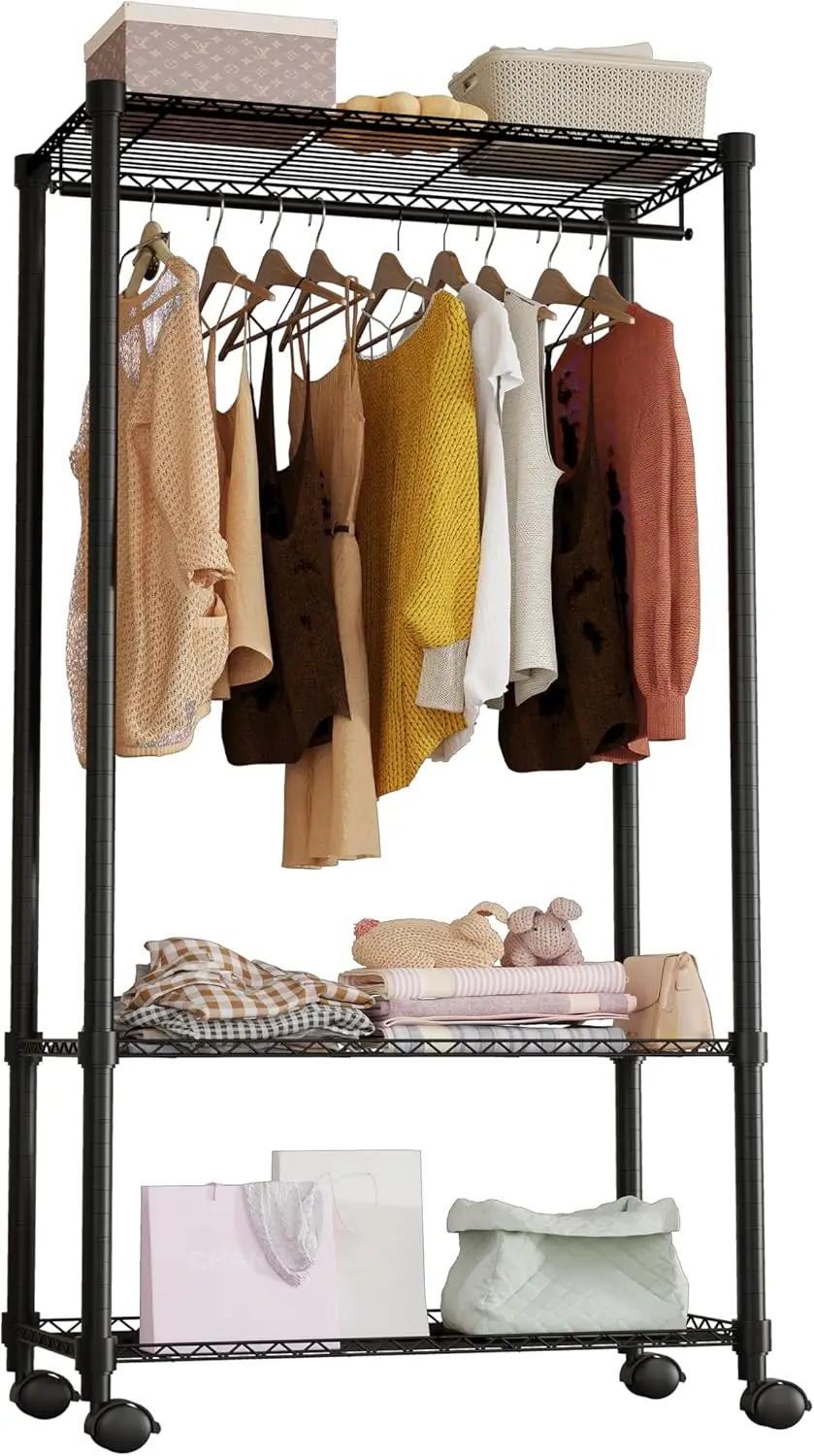 tools Heavy Duty Rolling Garment Rack 3 Tiers Adjustable with 25mm thick iron pipe,Freestanding Wardrobe Closet Storage Metal
tools Heavy Duty Rolling Garment Rack 3 Tiers Adjustable with 25mm thick iron pipe,Freestanding Wardrobe Closet Storage Metal