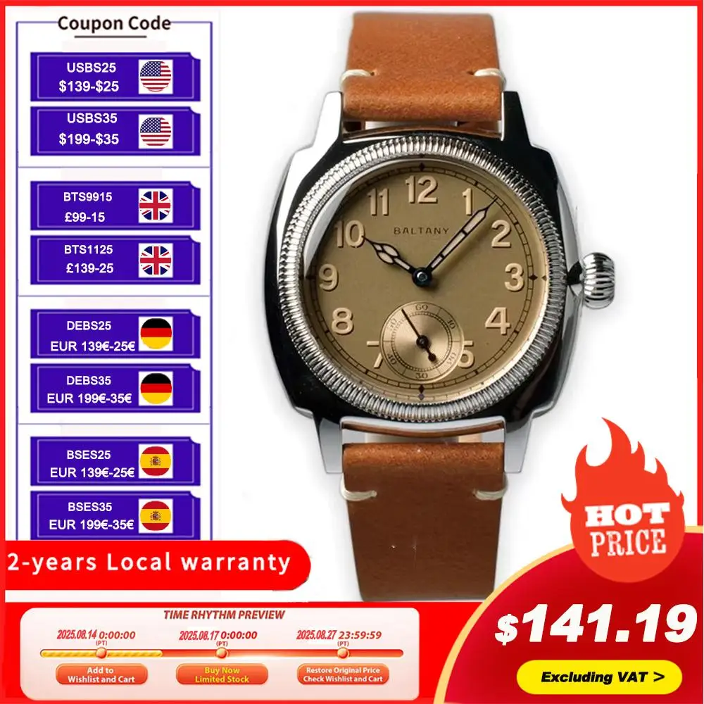 Baltany автоматические механические часы S4036C винтажные деловые часы с циферблатом роскошные часы ретро светящиеся 200 м водонепроницаемые часы для мужчин
Baltany автоматические механические часы S4036C винтажные деловые часы с циферблатом роскошные часы ретро светящиеся 200 м водонепроницаемые часы для мужчин