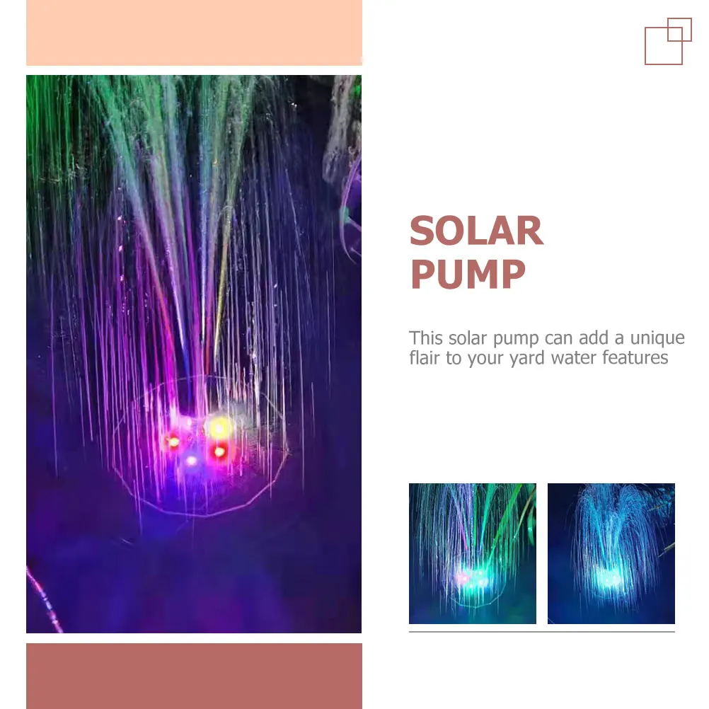 Solar Fountain Bird Bath Water Pump Powered Outdoor Decoration Fountains Yard Features Plastic Material Dry Burning Prevention 
Solar Fountain Bird Bath Water Pump Powered Outdoor Decoration Fountains Yard Features Plastic Material Dry Burning Prevention