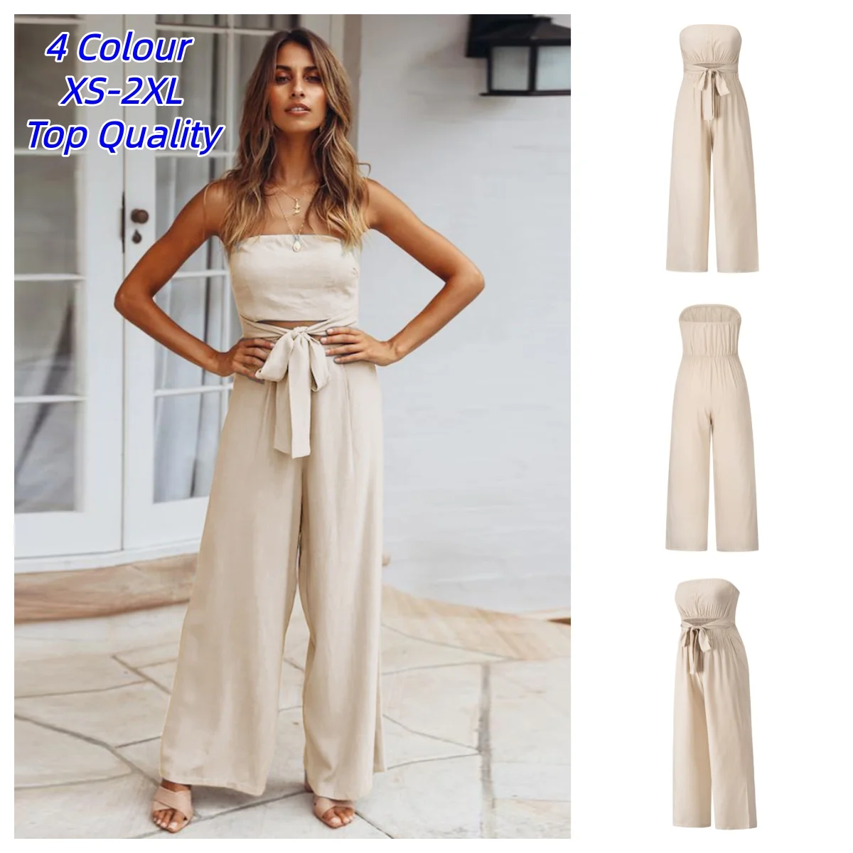 2026 Women Jumpsuit Summer New Casual Sexy Backless Slim Suspenders High Street Evening Party Straight Pants Rompers Suit
2026 Women Jumpsuit Summer New Casual Sexy Backless Slim Suspenders High Street Evening Party Straight Pants Rompers Suit