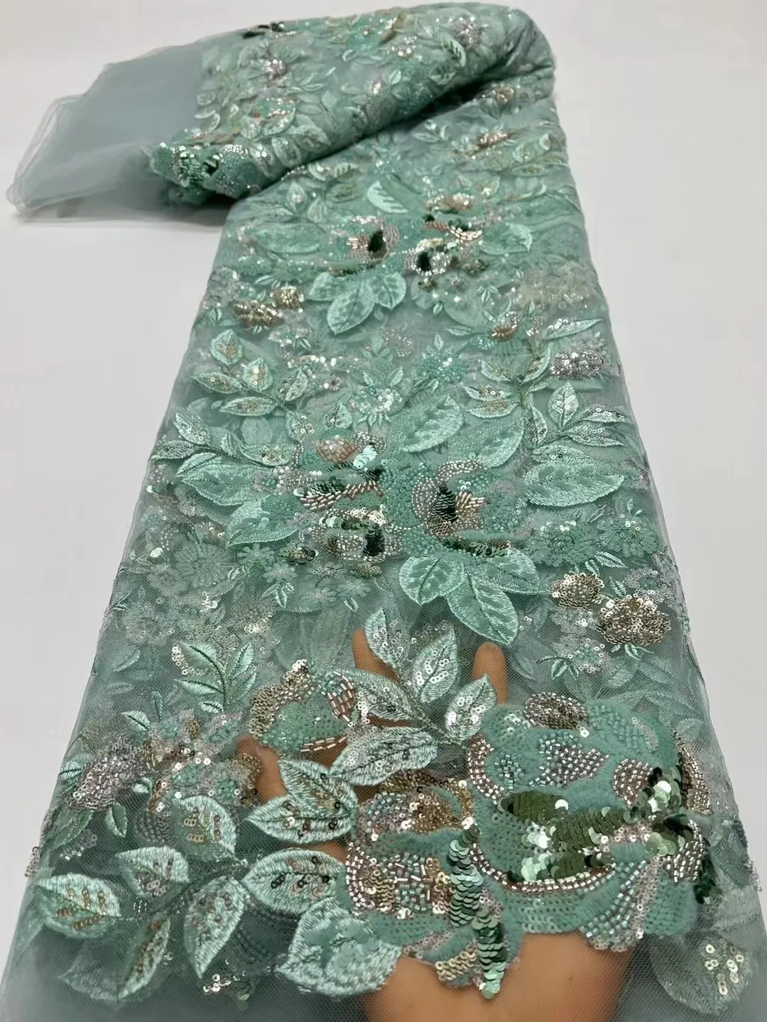 2023 Luxury Elegant Handmade Embroidery Sequins Beaded Lace High Quality African BLUE Sequins Lace Fabric for Wedding Sewing
2023 Luxury Elegant Handmade Embroidery Sequins Beaded Lace High Quality African BLUE Sequins Lace Fabric for Wedding Sewing