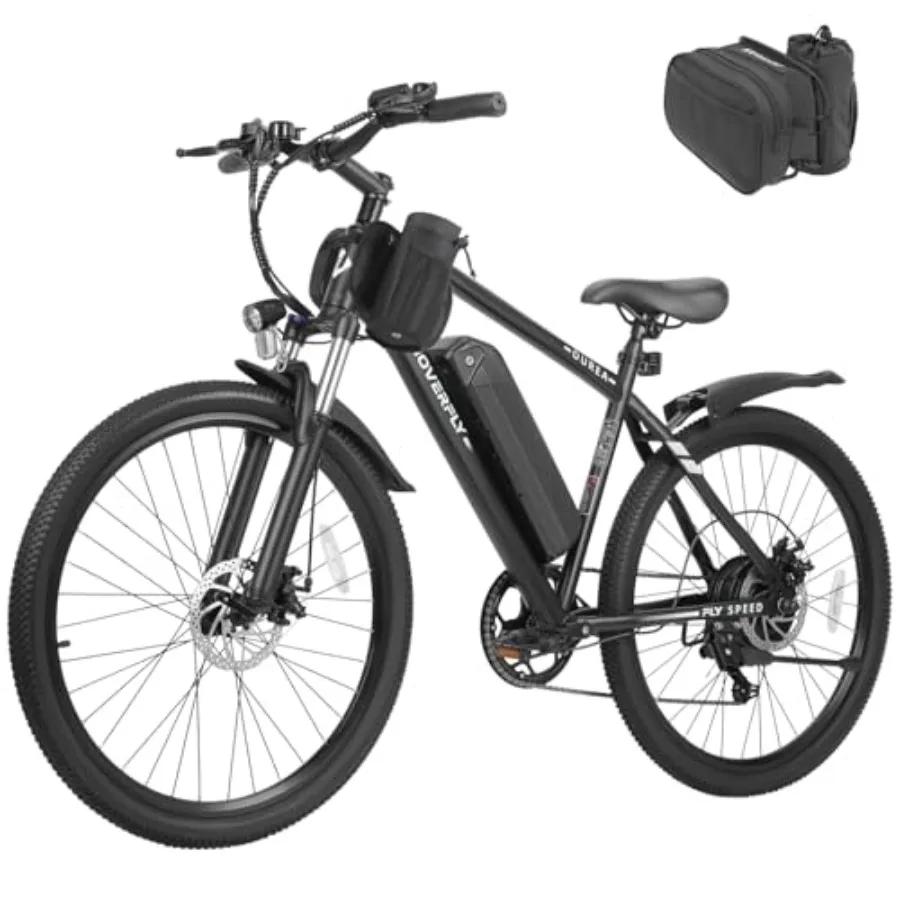 Adult commuter e-bike for urban and mountain use, aluminum alloy frame, matte black, 750W peak motor with 20MPH speed and 40-mi
Adult commuter e-bike for urban and mountain use, aluminum alloy frame, matte black, 750W peak motor with 20MPH speed and 40-mi
