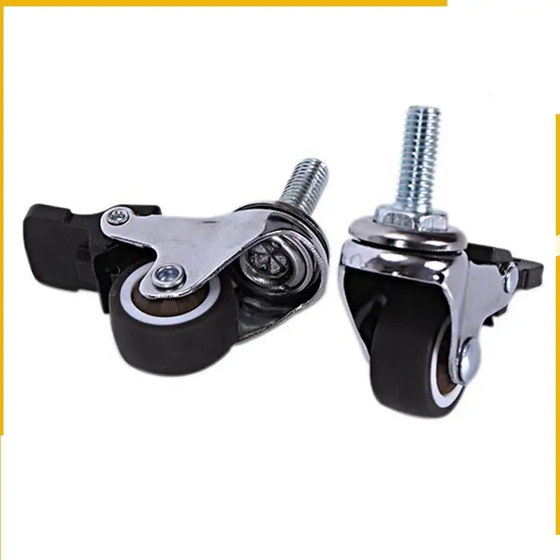 A92P 12Pcs Mini Small Casters 1 Inch M8x15mm Tpe Silent Wheels With Brake Universal Casters Wheel
A92P 12Pcs Mini Small Casters 1 Inch M8x15mm Tpe Silent Wheels With Brake Universal Casters Wheel