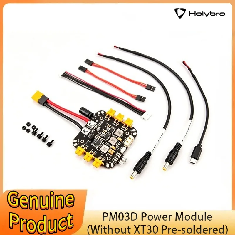 Holybro PM03D Power Module XT30 XT60 6S Compatible To Flight Controller Uses I2C Power Monitor for X500 Multirotor
Holybro PM03D Power Module XT30 XT60 6S Compatible To Flight Controller Uses I2C Power Monitor for X500 Multirotor