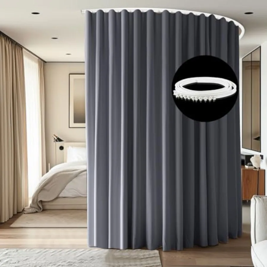 Room Divider Ceiling Mounted Curtains Track Sets Extra Wide Blackout Curtain Flexible Tracks for Bedroom Privacy Partition Sepa
Room Divider Ceiling Mounted Curtains Track Sets Extra Wide Blackout Curtain Flexible Tracks for Bedroom Privacy Partition Sepa