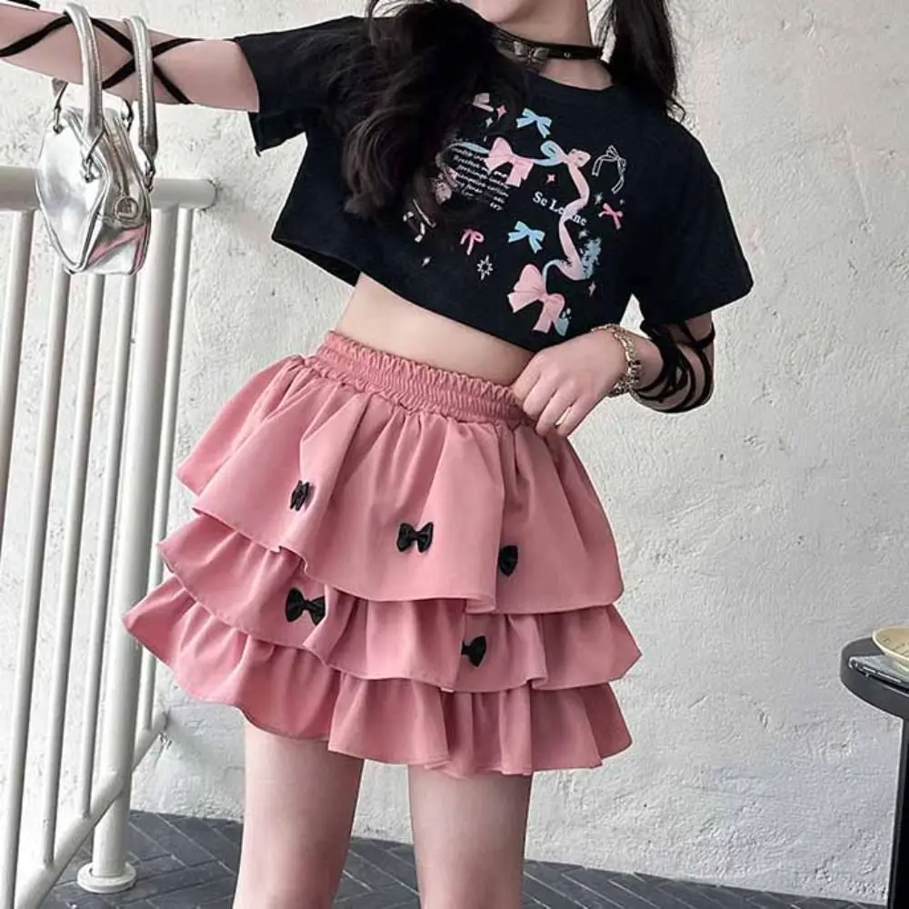 Two Pieces Set Y2K Bow Children Cake Skirt Set Pleated Slim Fit T-shirt Skirt Suit Teenagers Sweet Girls Clothes Set Kids
Two Pieces Set Y2K Bow Children Cake Skirt Set Pleated Slim Fit T-shirt Skirt Suit Teenagers Sweet Girls Clothes Set Kids