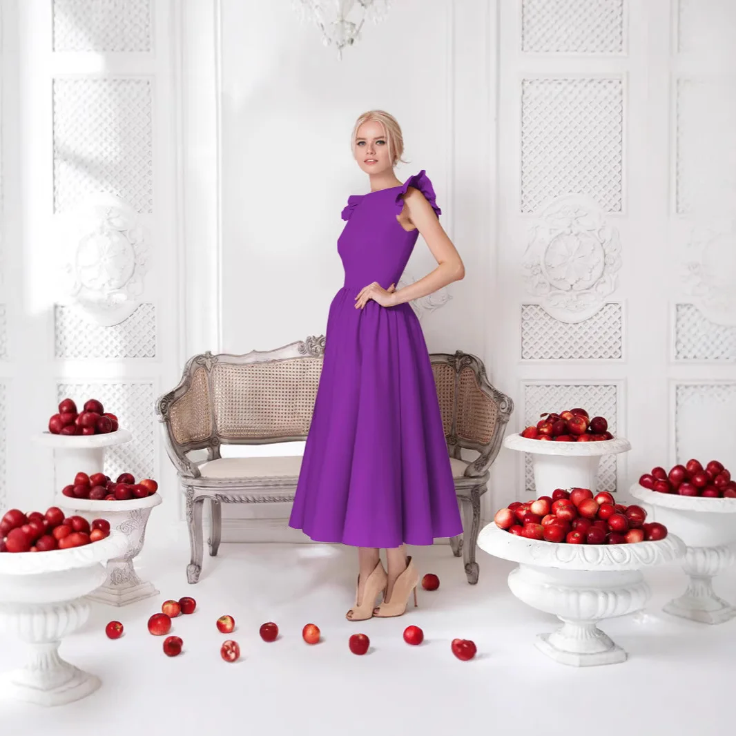 Princess Dress with Flying Sleeves and Milk Silk Skirt Elegantes Fashion Midi Dresses 2025 Summer Dress Robe Vestido Women
Princess Dress with Flying Sleeves and Milk Silk Skirt Elegantes Fashion Midi Dresses 2025 Summer Dress Robe Vestido Women