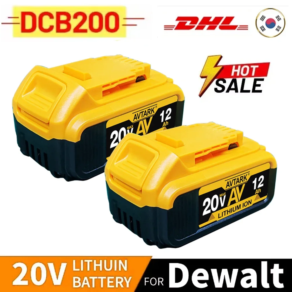 New DCB206 20V 12.0Ah Battery - 100% Original 12000mAh for DeWalt DCB205, DCB200, DCB206 Power Tools, Genuine & Compatible
New DCB206 20V 12.0Ah Battery - 100% Original 12000mAh for DeWalt DCB205, DCB200, DCB206 Power Tools, Genuine & Compatible