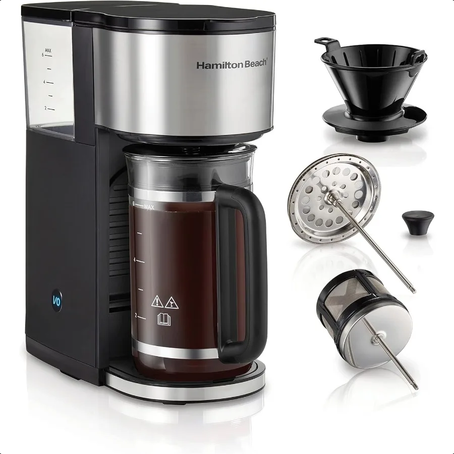 Home Barista 7in1 Small Coffee Maker with Seven Ways to Brew 6 Cup Carafe Drip Single Serve French Pr Pour Over Cold Brew EasyF
Home Barista 7in1 Small Coffee Maker with Seven Ways to Brew 6 Cup Carafe Drip Single Serve French Pr Pour Over Cold Brew EasyF
