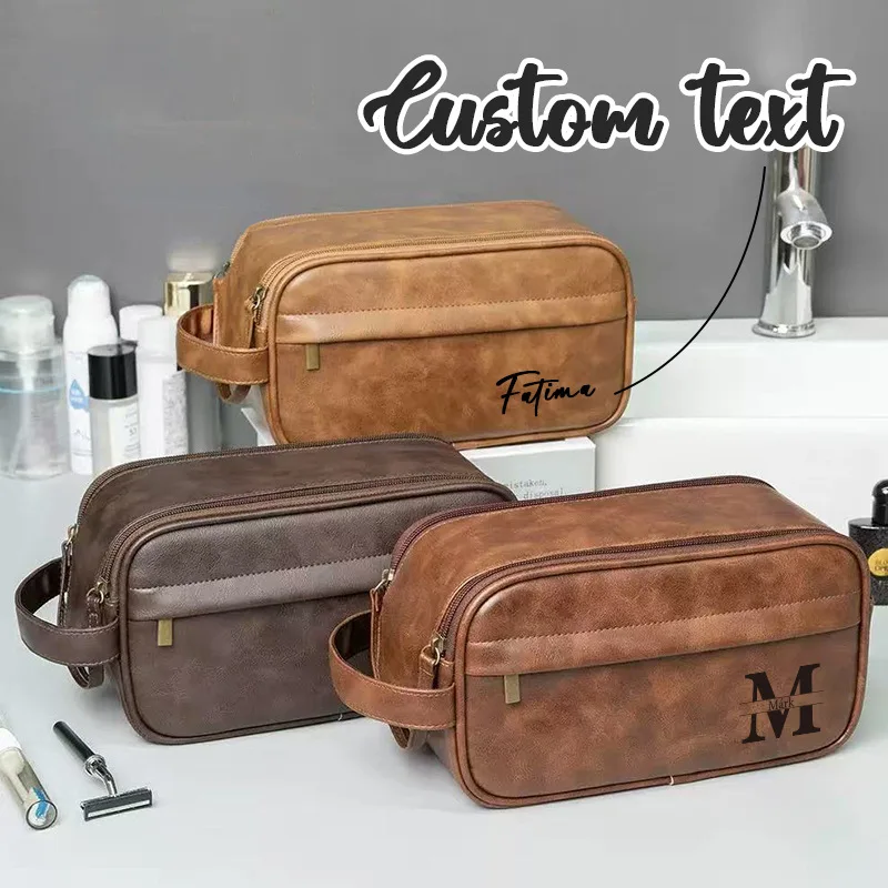 Travel Toiletry Bag for Men, Portable Cosmetic Bag Large Capacity Leather Wash Bag
Travel Toiletry Bag for Men, Portable Cosmetic Bag Large Capacity Leather Wash Bag