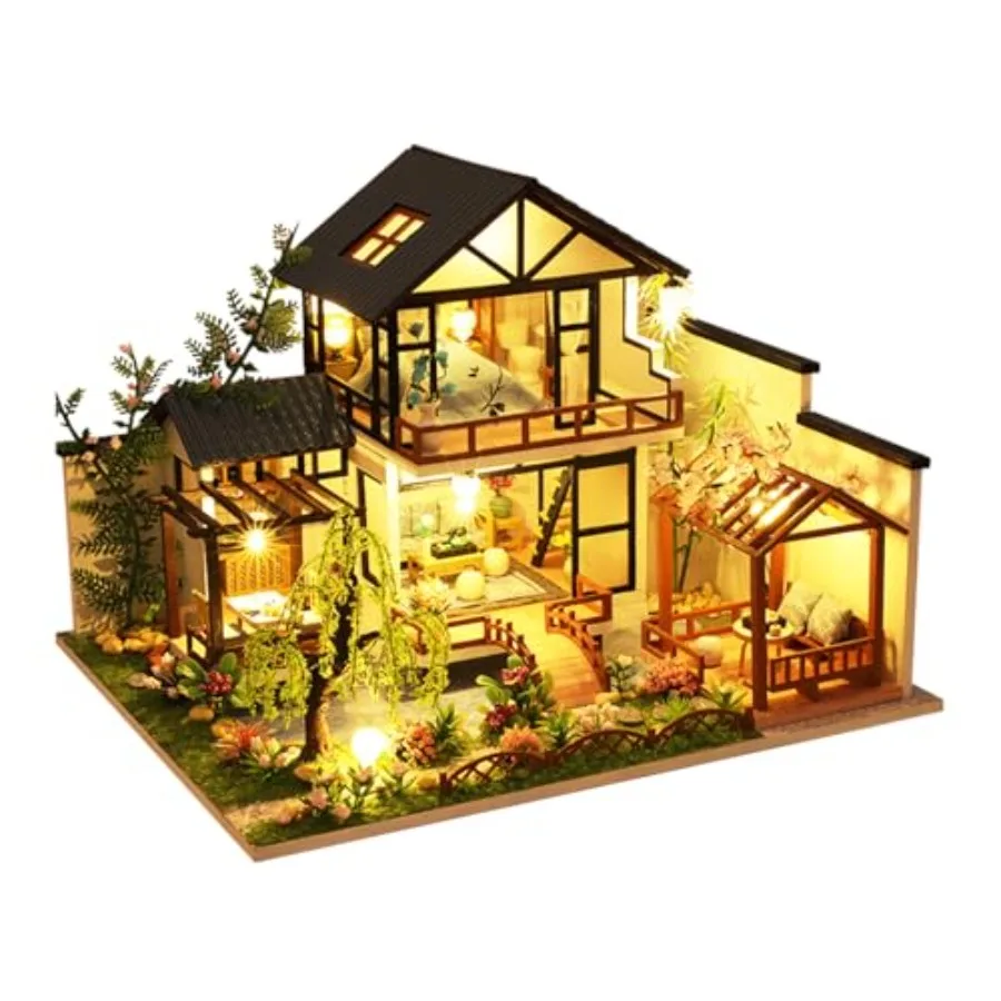 DIY Miniature House Kit Tiny House Kit with LED DIY Wooden Dollhouse Miniature Kit for Adults Teen Wooden Crafts Lovely Dollhou
DIY Miniature House Kit Tiny House Kit with LED DIY Wooden Dollhouse Miniature Kit for Adults Teen Wooden Crafts Lovely Dollhou