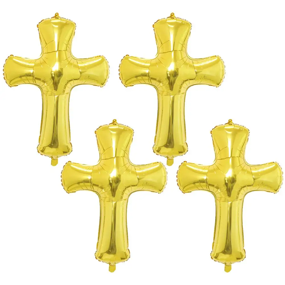 4pcs Baptism Cross Golden Foil Decorative Party Balloons for Baby Shower Christening Ceremony Child Birthday Aluminum Foil
4pcs Baptism Cross Golden Foil Decorative Party Balloons for Baby Shower Christening Ceremony Child Birthday Aluminum Foil