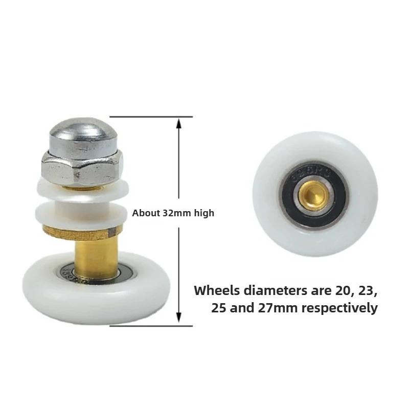 8PC Brass shower door pulley wheel durable replacement for bathroom shower room sliding door roller
8PC Brass shower door pulley wheel durable replacement for bathroom shower room sliding door roller
