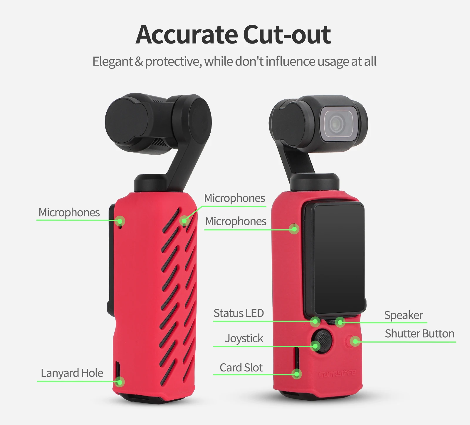 For DJI OSMO Pocket 3 Gimbal Camera Silicone Body Protective Case Heat Dissipation Sleeve Anti Scratch Accessories
For DJI OSMO Pocket 3 Gimbal Camera Silicone Body Protective Case Heat Dissipation Sleeve Anti Scratch Accessories