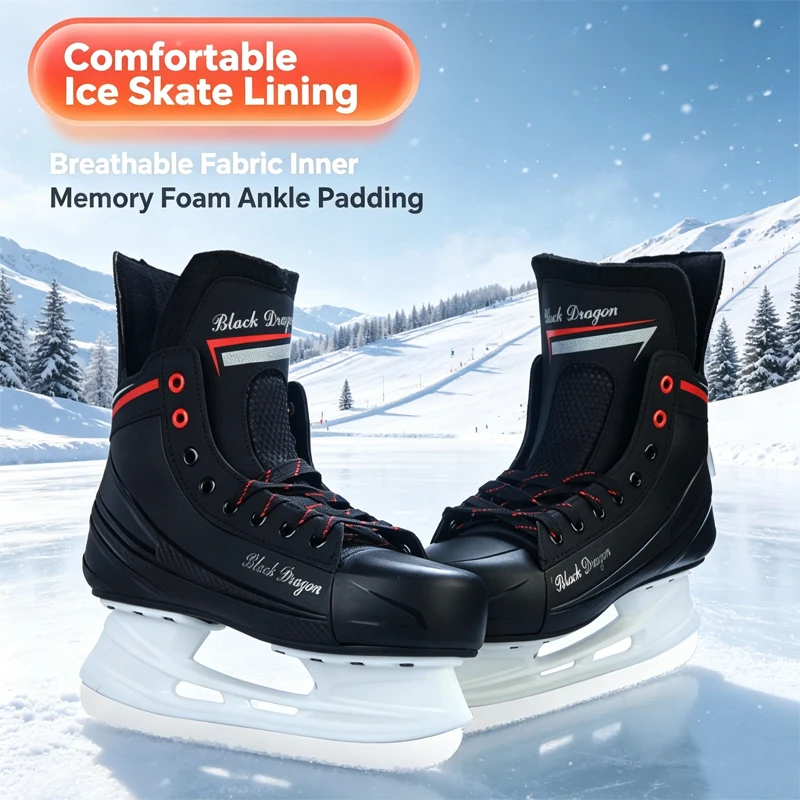Winter Outdoor Ice Figure Skates Shoes Black Dragon Ice Skating Shoes for Adults Teenager Thicken Roller Skate Ice Skating Shoes
Winter Outdoor Ice Figure Skates Shoes Black Dragon Ice Skating Shoes for Adults Teenager Thicken Roller Skate Ice Skating Shoes