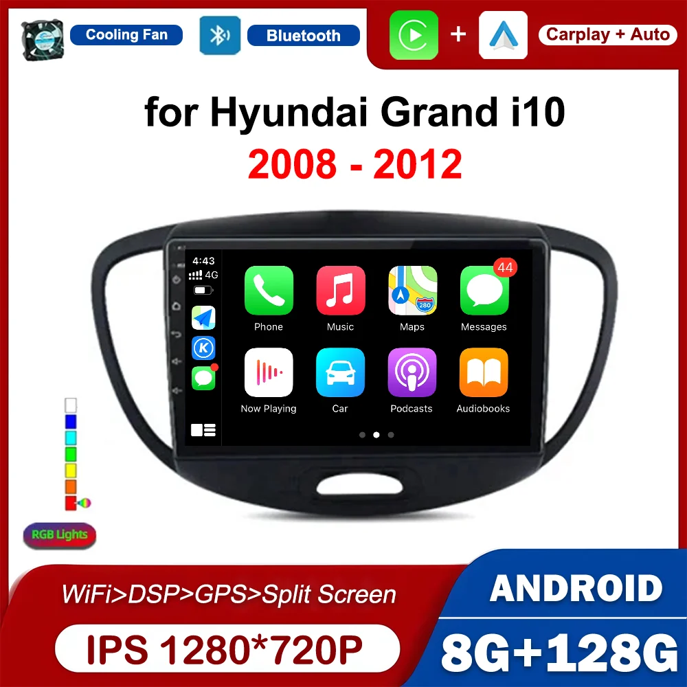 for Hyundai Grand i10 2008 - 2012 Android Intelligent System 9 inch GPS Navigation Car Video Audio Multimedia Player Autoradio
for Hyundai Grand i10 2008 - 2012 Android Intelligent System 9 inch GPS Navigation Car Video Audio Multimedia Player Autoradio