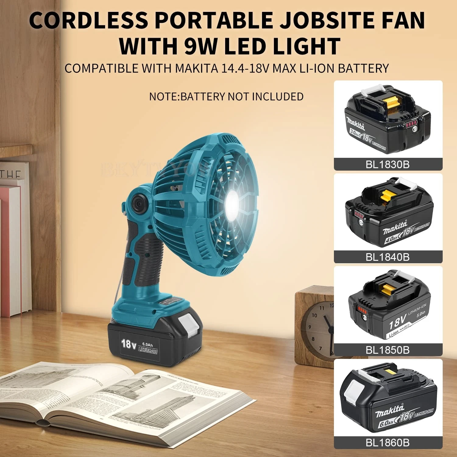 Беспроводной вентилятор Beytvyow для аккумулятора Makita 18 В со светодиодной подсветкой USB-A, порт быстрой зарядки, работа для кемпинга, ремонта автомобиля на открытом воздухе
Беспроводной вентилятор Beytvyow для аккумулятора Makita 18 В со светодиодной подсветкой USB-A, порт быстрой зарядки, работа для кемпинга, ремонта автомобиля на открытом воздухе