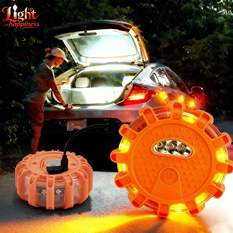 USB Rechargeable Warning Light LED Road Flares Emergency Lights Roadside Safety Beacon Disc Flashing Magnetic Beacon
USB Rechargeable Warning Light LED Road Flares Emergency Lights Roadside Safety Beacon Disc Flashing Magnetic Beacon