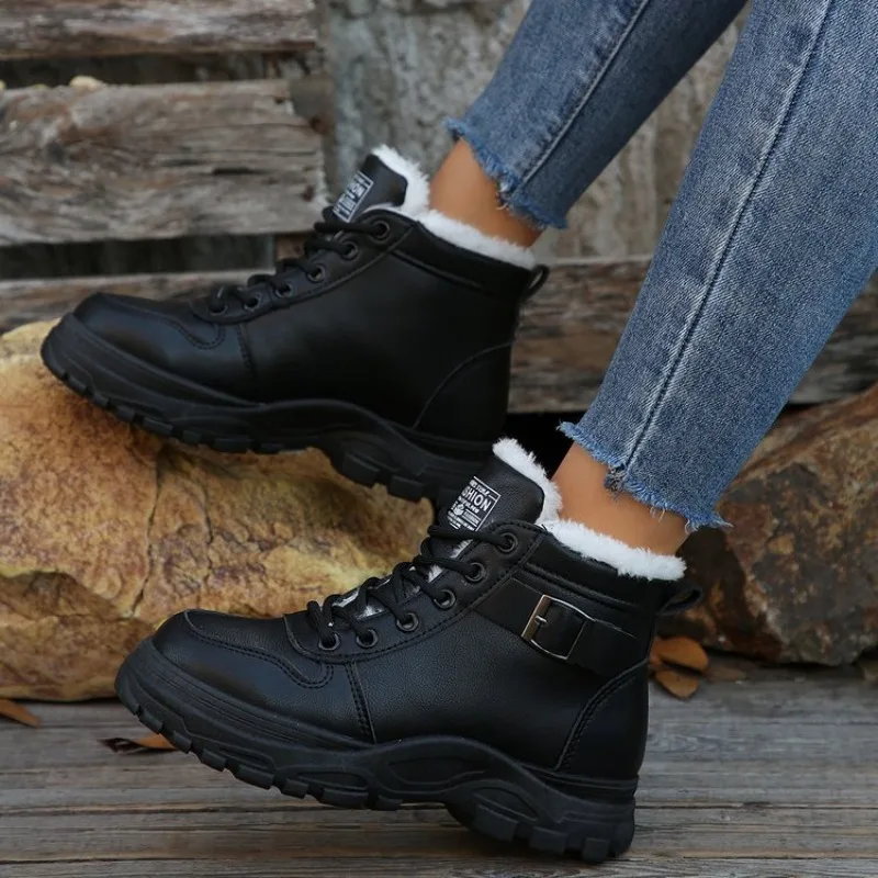 Winter Ladies Shoes 2025 Lace Up Women Sneakers Snow Ankle Boots Waterproof Warm Platform Botas Woman Footwear Botas De Mujer
Winter Ladies Shoes 2025 Lace Up Women Sneakers Snow Ankle Boots Waterproof Warm Platform Botas Woman Footwear Botas De Mujer
