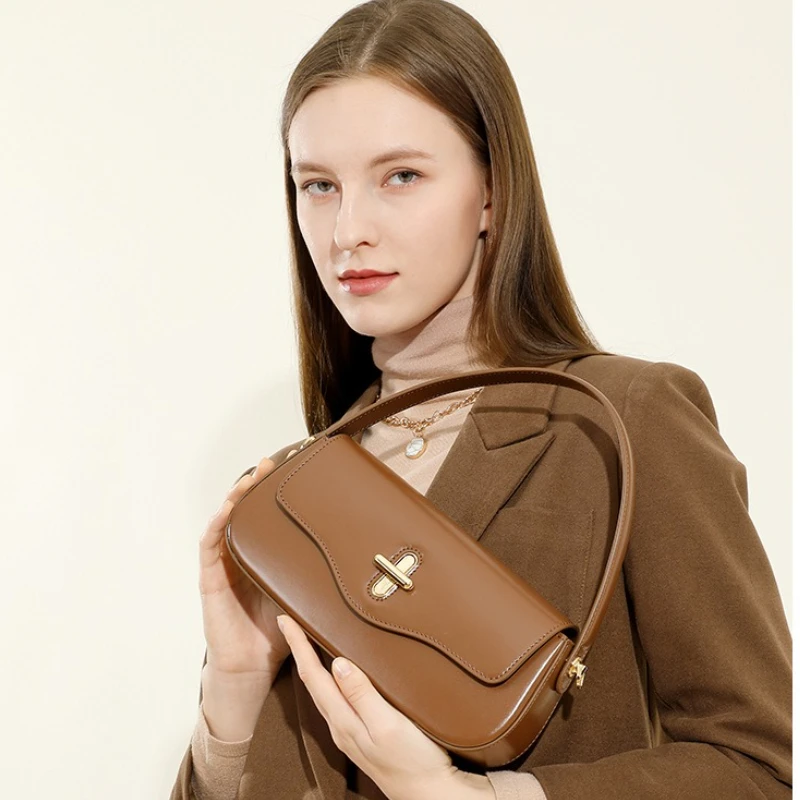 New Fashionable French Stick Bag, Genuine Leather Handbag, 2025 Women's Premium Single Shoulder Crossbody Bag, Underarm Bag
New Fashionable French Stick Bag, Genuine Leather Handbag, 2025 Women's Premium Single Shoulder Crossbody Bag, Underarm Bag