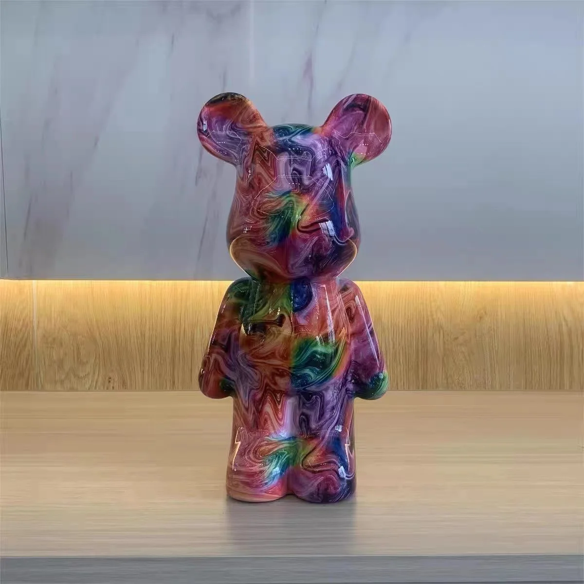 ABS Figurines Bear Brick Sculptures 29cm Cartoon Graffiti Bearbrick Statue Desktop Ornaments Luxury Living Room Home Decor Gifts
ABS Figurines Bear Brick Sculptures 29cm Cartoon Graffiti Bearbrick Statue Desktop Ornaments Luxury Living Room Home Decor Gifts