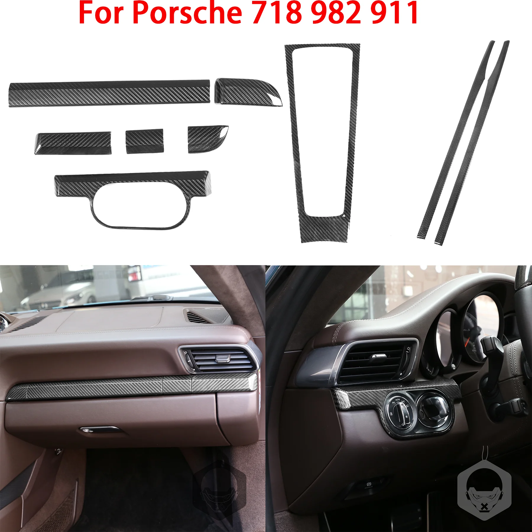For Porsche 718 982 2016-2023 911 2012-2018 Real Carbon Fiber Car Center Console Trim Gear Shift Frame Headlight Switch Sticker
For Porsche 718 982 2016-2023 911 2012-2018 Real Carbon Fiber Car Center Console Trim Gear Shift Frame Headlight Switch Sticker