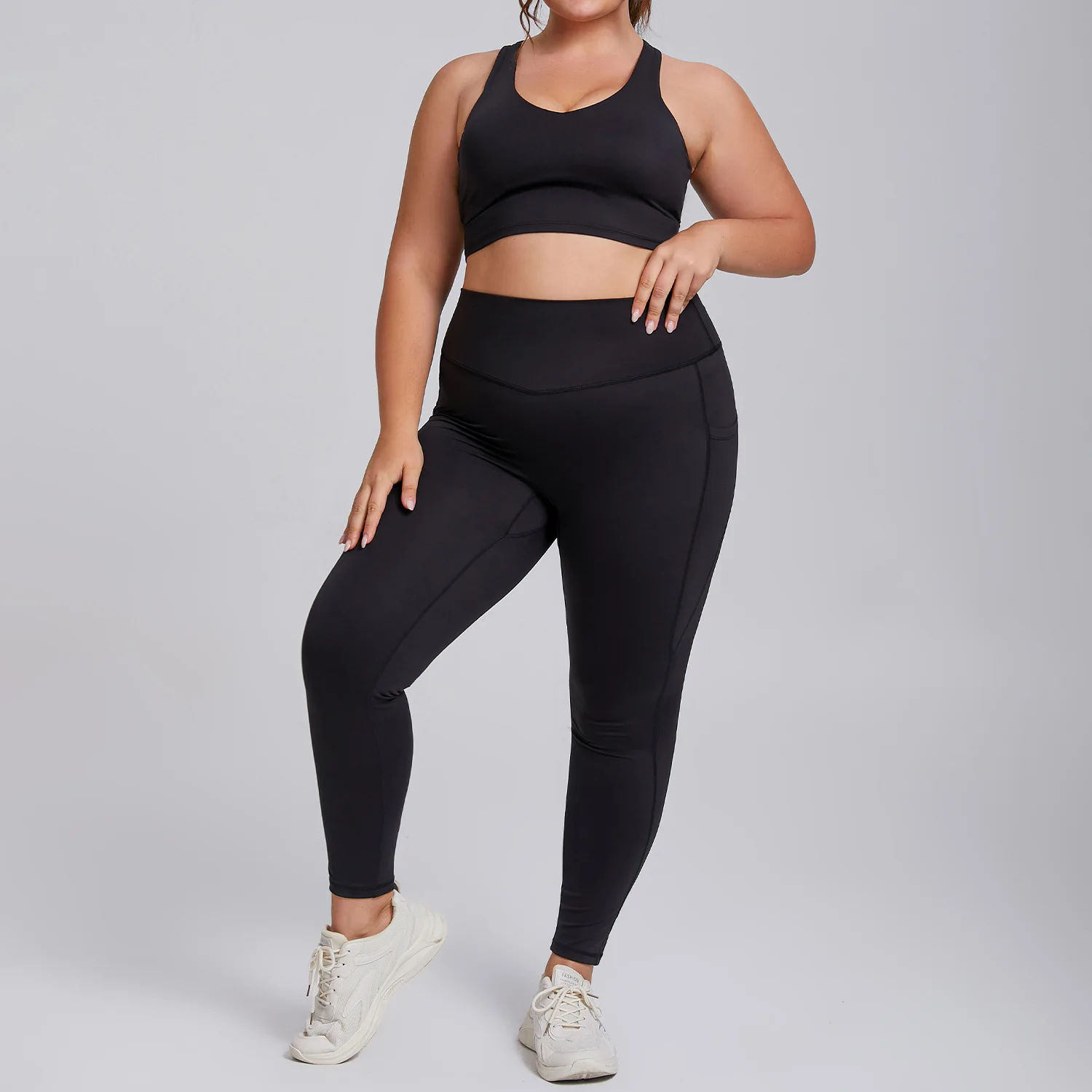 Women Gym Set Plus Size Workout Oufit Curvy Lady Sports Bra Yoga Leggings Oversize Tracksuit XXXL Extended Size Women Clothing
Women Gym Set Plus Size Workout Oufit Curvy Lady Sports Bra Yoga Leggings Oversize Tracksuit XXXL Extended Size Women Clothing