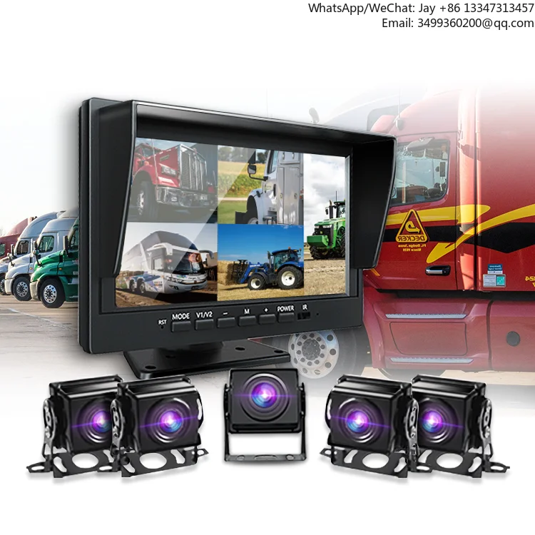10 Inch Reverse Camera System AHD Image Sensor Bus And Truck ing 5 Way Blind Area BSD Camera For Larger Vehicles