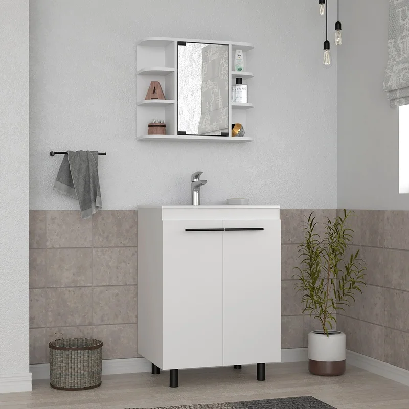 White 2-Piece Bathroom Set
White 2-Piece Bathroom Set