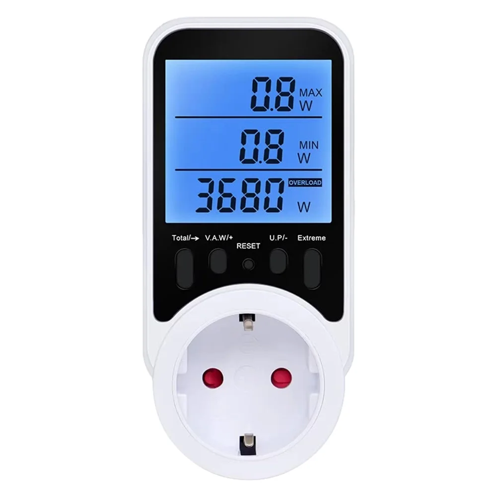 Розетка для монитора энергии с ЖК-дисплеем с подсветкой, контроллер синхронизации тока и напряжения для точного отслеживания энергопотребления
Розетка для монитора энергии с ЖК-дисплеем с подсветкой, контроллер синхронизации тока и напряжения для точного отслеживания энергопотребления