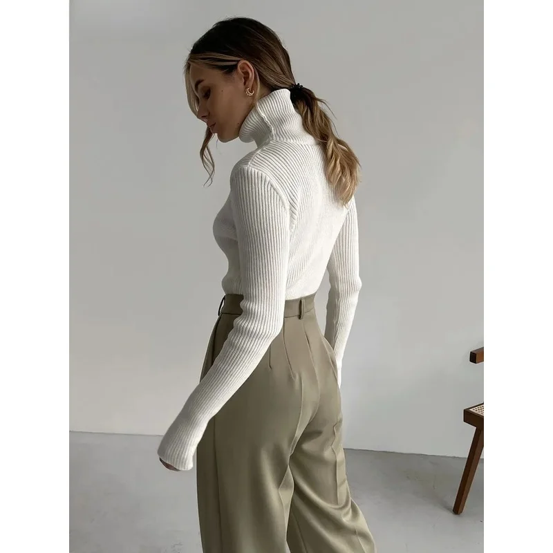 Thi женские свитера Turtlene, осень-зима, облегающие, с низкой талией, из бамбукового волокна, женская модная повседневная одежда
Thi женские свитера Turtlene, осень-зима, облегающие, с низкой талией, из бамбукового волокна, женская модная повседневная одежда