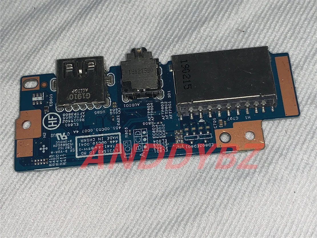 Original 5C50Q59944 for lenovo LV315KB IO Board 453.0DC03.0007 448.0DC10.0041 usb board Test OK
Original 5C50Q59944 for lenovo LV315KB IO Board 453.0DC03.0007 448.0DC10.0041 usb board Test OK