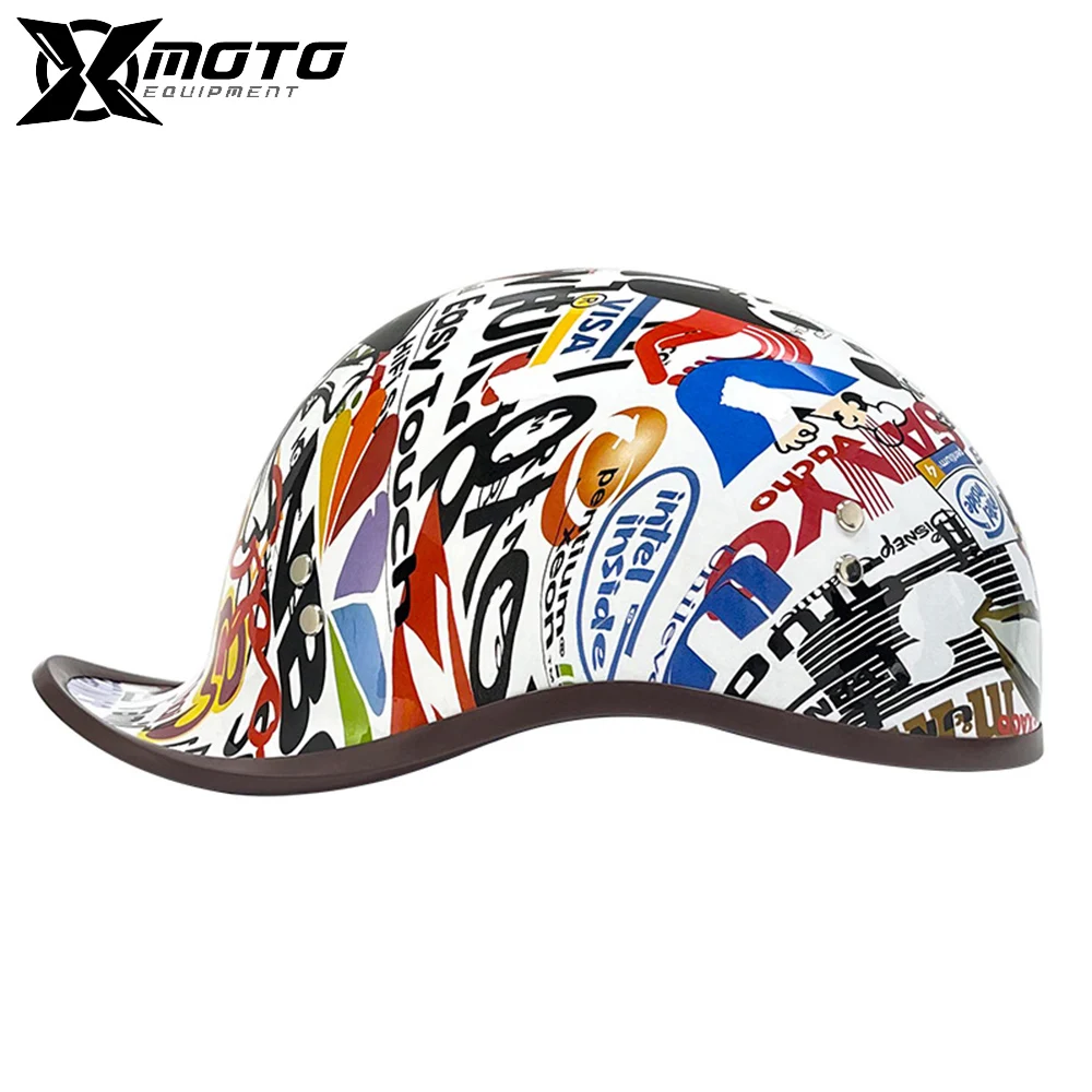 Retro Half Scooter Helmet Men Women Baseball Cap Safety For Motorbike Vintage Electric Cycling Motorcycle Helmets With Lenses
Retro Half Scooter Helmet Men Women Baseball Cap Safety For Motorbike Vintage Electric Cycling Motorcycle Helmets With Lenses