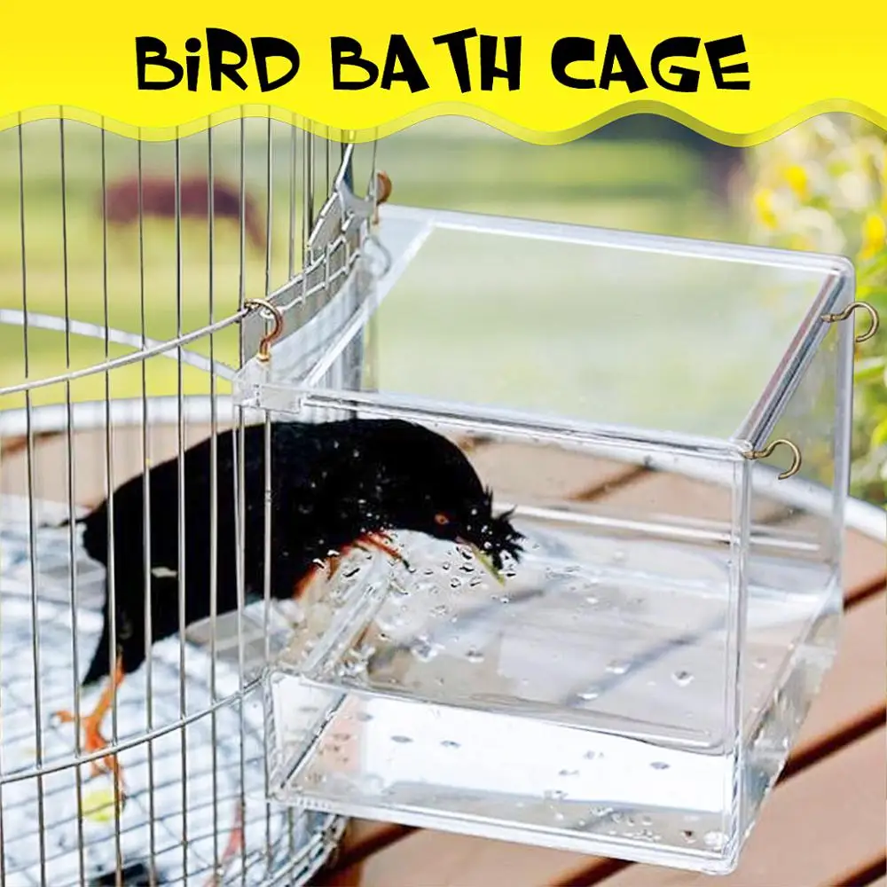 Transparent Spacious Acrylic Bath House Cage For Pet Bird Cockatiels Parrots
Transparent Spacious Acrylic Bath House Cage For Pet Bird Cockatiels Parrots